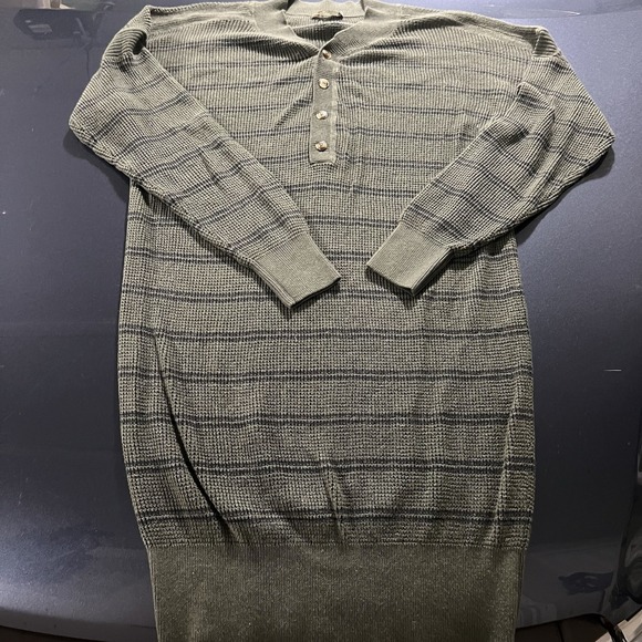 Prana Sweaters - Prana Dress Women's Size Medium Milani Henley Thermal Waffle Knit Cotton Wool